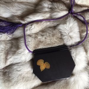 Vintage Purple Magli Hard Cover Shoulder Bag